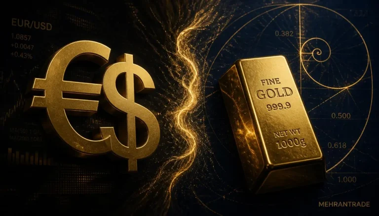 تقابل دو فلسفه؛ کالبدشکافی استراتژیک و مقایسه جریان نقدینگی بین جفت‌ارز EURUSD و طلای جهانی XAUUSD